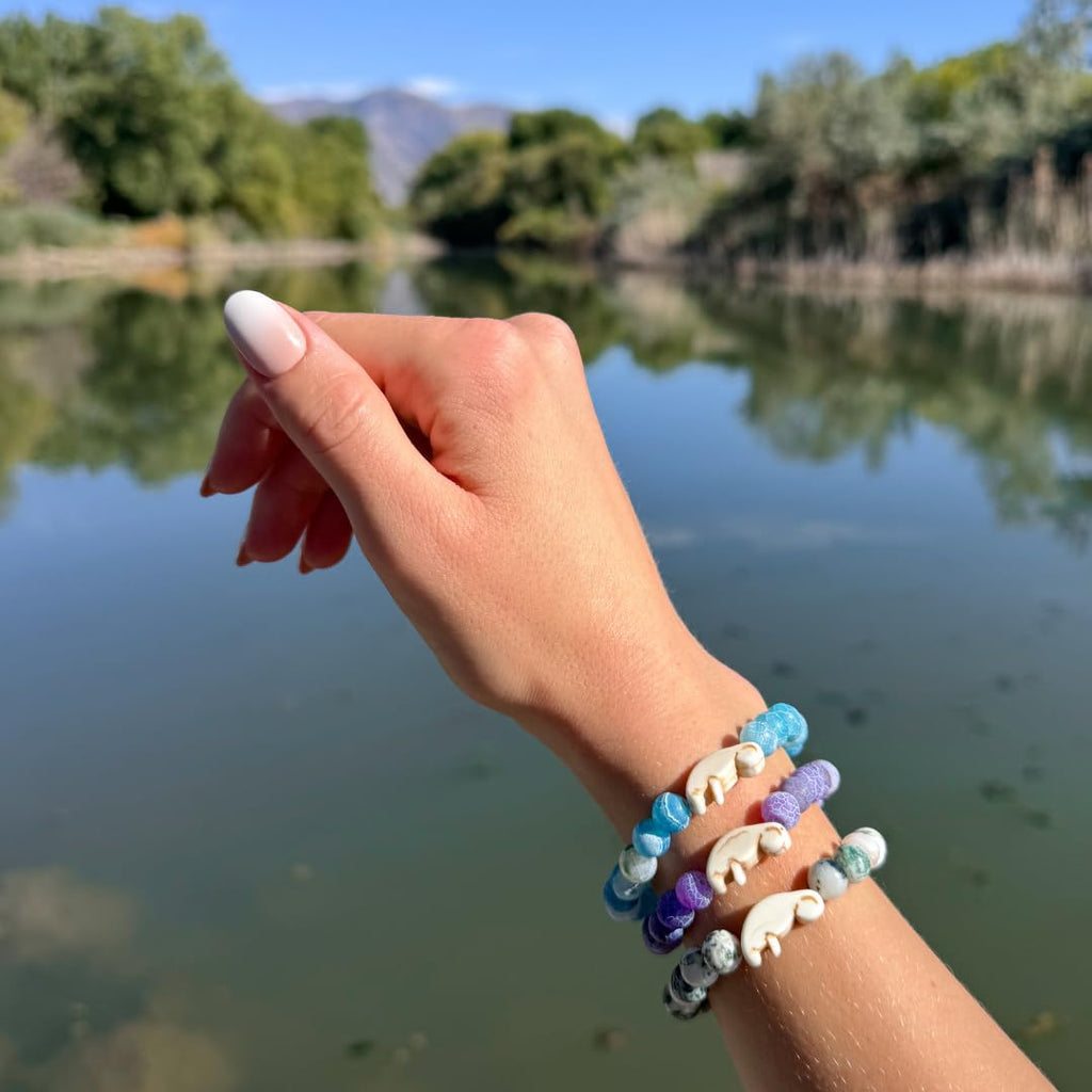 Fahlo Drift Manatee Tracking Bracelet, Sky Stone, One Size
