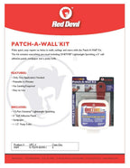 Red Devil 0549 ONETIME Lightweight Spackling Patch-A-Wall Kit, 1/2 Pint, Made in USA