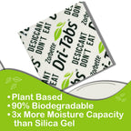 Dri-Tabs | Food-Safe Moisture Absorbers – Keep Fruits, Veggies, Snacks, Bread & More Fresher, Longer! Eco-Friendly, Plant Based Desiccant that Replaces Silica Gel Packets - 3 of 75pk (Green)