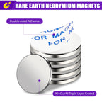 MIKEDE 6 Pack Strong Neodymium Magnets, Strong Magnet, Silver, 20 x 2mm