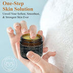Terra Lotus - Organic Grass-Fed Beef Tallow Balm with Raw Honey - Moisturizing Cream for Soft, Smooth Skin - Handmade All-Natural Moisturizer (2 Oz, Unscented)