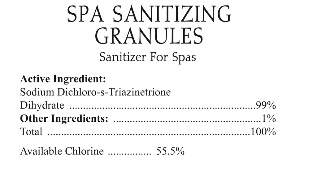 SpaChoice 5-Pounds 2-Pack Premium Spa Sanitizing Granules, Spa Chlorine Granules for Hot Tub, Made in USA