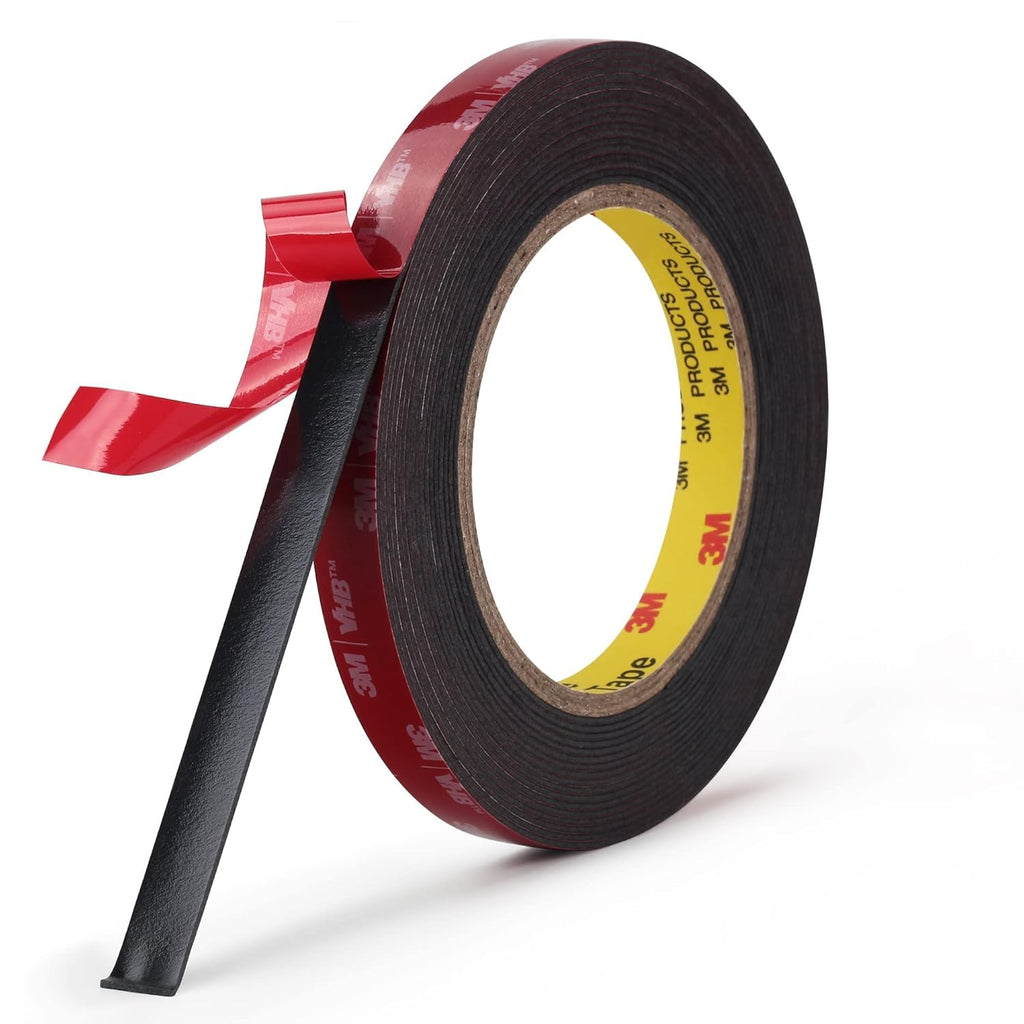 3M 5925 Double Sided Mounting Tape, Heavy Duty Black Foam Tape