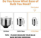 Brightown G40 Replacement Light Bulbs, 25 Pack 5W Clear Globe Bulb fits E12 C7 Candelabra Screw Base Sockets, 1.5 Inch Dimmable Light Bulbs for Indoor Outdoor Patio Decor, Warm White