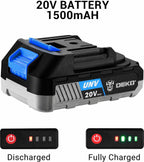 Power Drill Cordless: DEKO PRO Cordless Drill 20V Electric Power Drill Set Tool for Women Drills with Battery and Charger 20 Volt Drills Driver Kit Blue