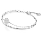 Swarovski Sublima Bangle Bracelet, Meteor Motif with Snow Pavé of Clear Round Crystals in a Rhodium-Finished Setting, Part of the Sublima Collection