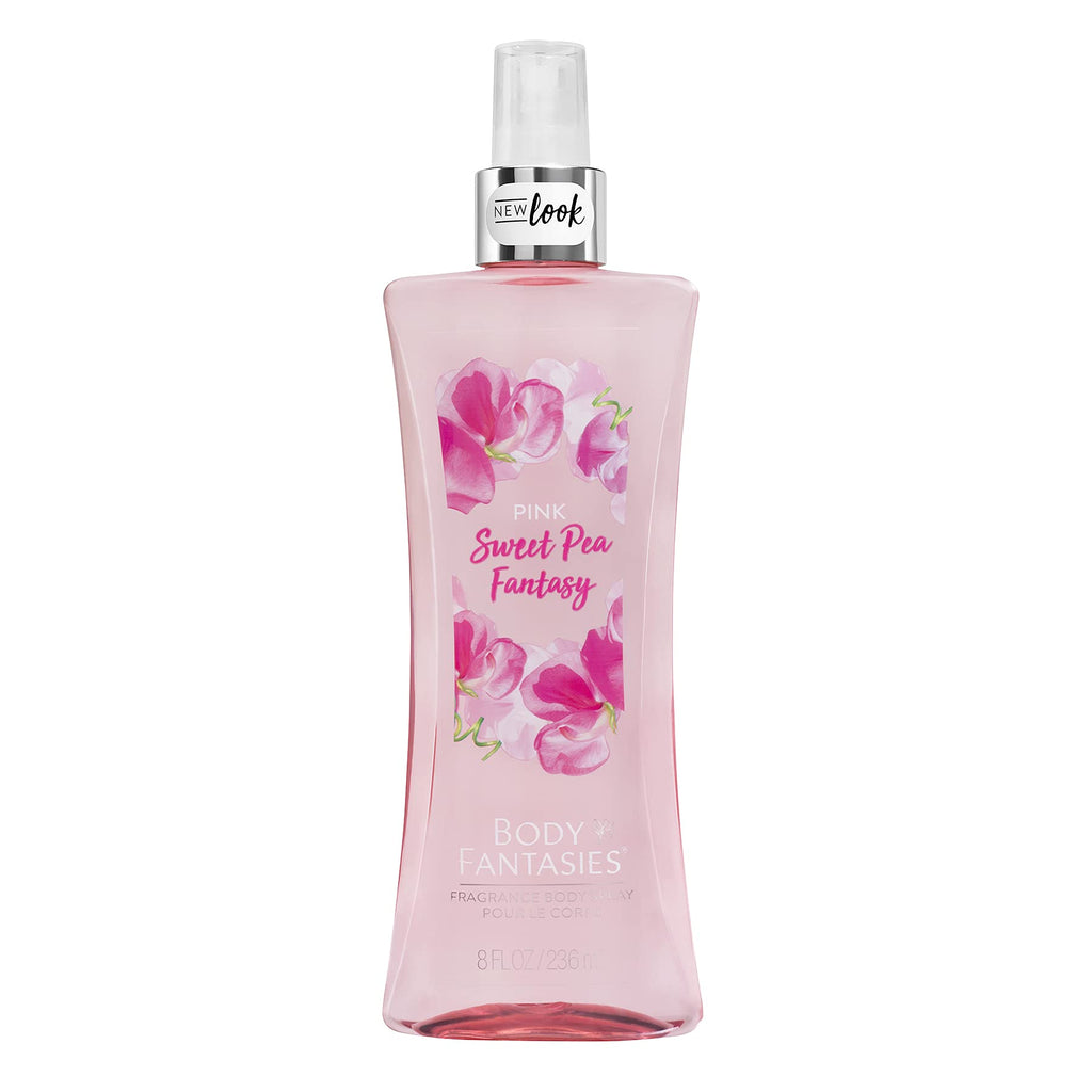 Parfums De Body Fantasies Signature for Women Sweet Pea Fantasy Body Spray 8.0 Oz, 8 Oz