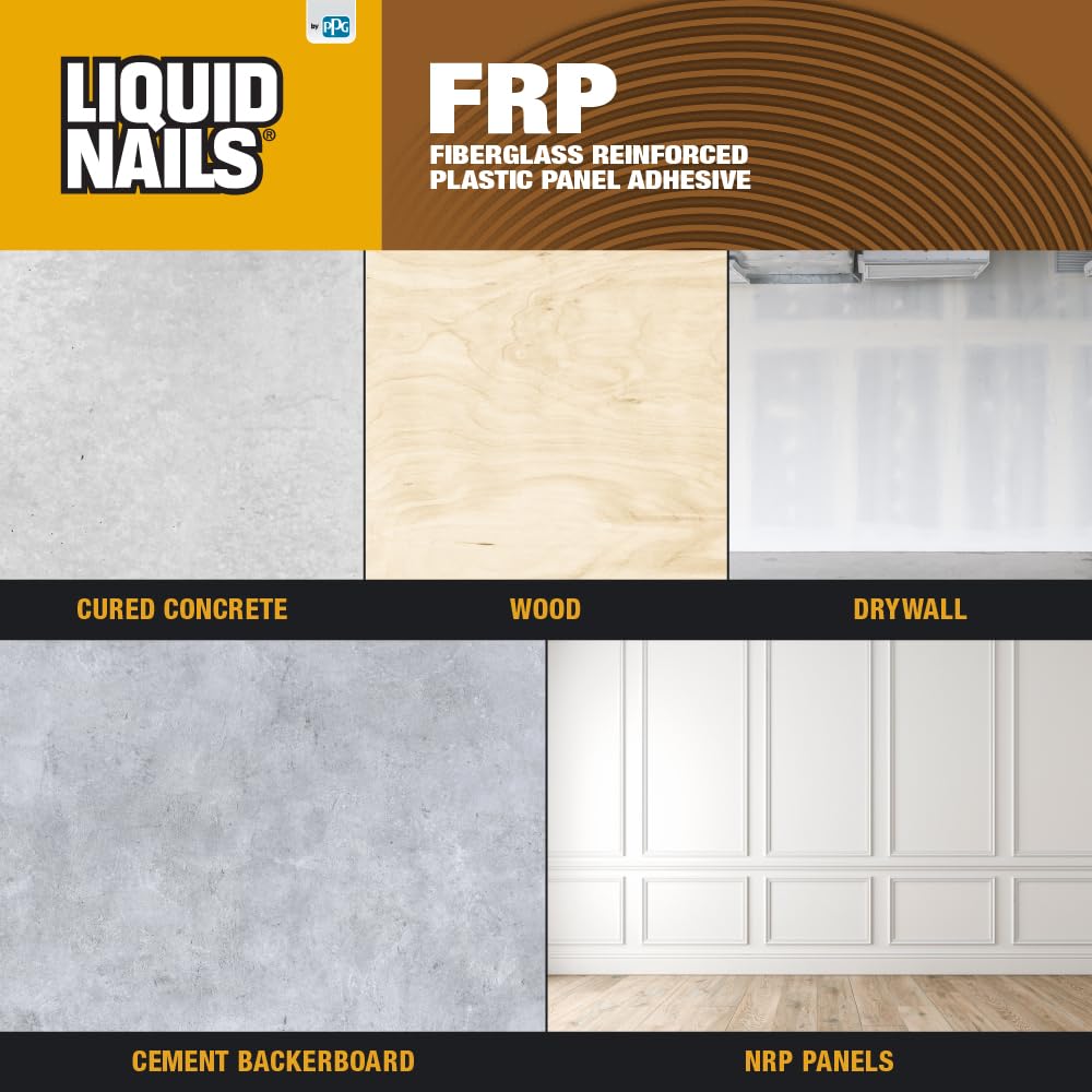 Liquid Nails Fiberglass Reinforced Panel (FRP) 1 gal. Low VOC Adhesive (Pack of 6)