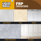 Liquid Nails Fiberglass Reinforced Panel (FRP) 1 gal. Low VOC Adhesive (Pack of 6)
