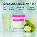 Belli Welli Fiber Supplement for Women & Men – Premium Daily Fiber Powder from Organic Acacia with Added Collagen, Electrolytes & Probiotics – No Bloat, Constipation & Gut Health Support (Cucumber)