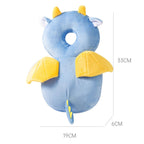 Baby Walker Head Protector Toddler Adjustable Baby Head Protection Backpack Wear Safety Pad (Yellow Elk)