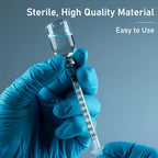 1ml Syringe with Cap, 31G 1/4" 6mm 1cc Syringes, Pack of 20