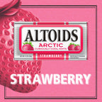 ALTOIDS Arctic Strawberry Hard Breath Mints, Bulk Size, 1.2 oz Tin, 8 Pack