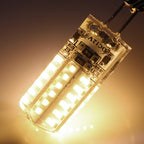 Rayhoo G4 LED Bulb 1.5 Watt AC DC 12V/10-20V Non-dimmable, 24 LED Light Bulb, 6pcs, Warm White