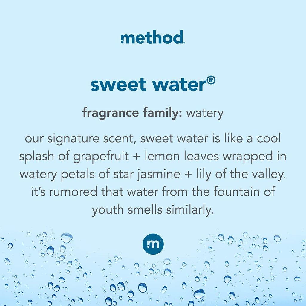 Method Foaming Hand Soap, Sweet Water, Paraben and Phthalate Free, 10 Fl Oz (Pack of 6)