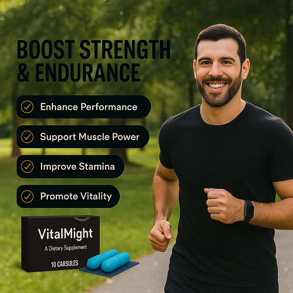 Vital Might Sports Nutrition for Improved Performance, Energy and Endurance, 10 Count