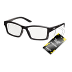 voltX 'VISION' Safety Readers, Full Lens Magnified Reading Safety Glasses (+2.5 Dioptre, Clear lens) ANSI Z87.1+ & CE EN166F - Anti fog coated UV400 lens