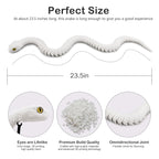 Nemoro 3D Printed Articulated Snake – 24'' Crystal-Like Movable Snake– Realistic Slithering Design, Collectible Articulated Model