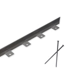 EasyFlex Aluminum No-Dig Landscape Edging for Landscape or Paver Projects, 10 Metal Edging Pieces with Spikes, 50 Feet, Black