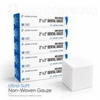 200 Gauze Pads 2x2 - Soft 4-Ply Non Woven Gauze Sponges - Non Sterile Dental Gauze & Esthetic Wipes - All Purpose Medical Gauze Squares for First Aid, Surgical, Wound Dressing