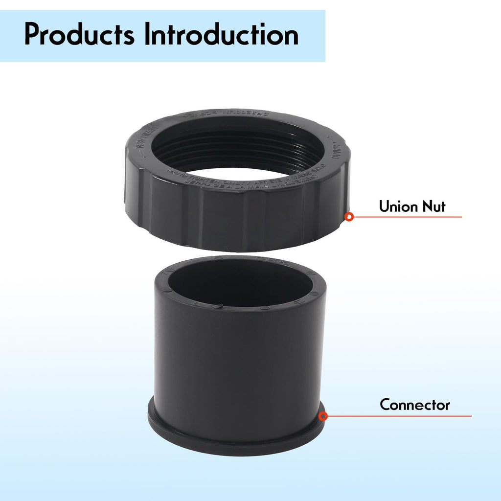 GAQUECY SPX3200 UNKIT Union Connection Kit for Hayward Select, 2 Pack Pool Pump Parts, Compatible with Tristar Northstar EcoStar Pumps & SwimClear Cartridge Filter