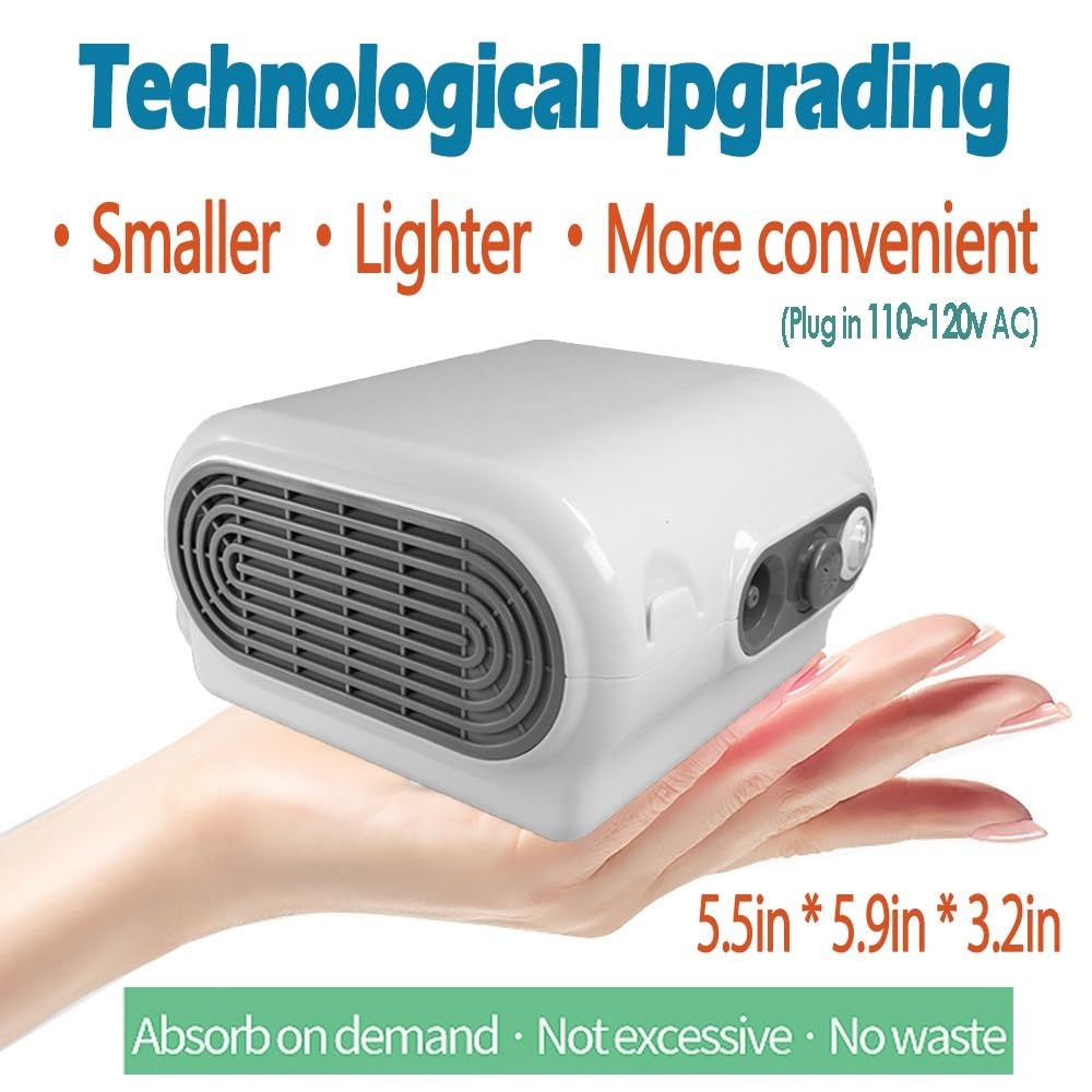 Desktop Nebulizer Machine, Portable Nebulizer Compressor with Exquisite Design, Pro Compact Nebulizer Cool Mist System for Kids Adults Home Use Travel Friendly