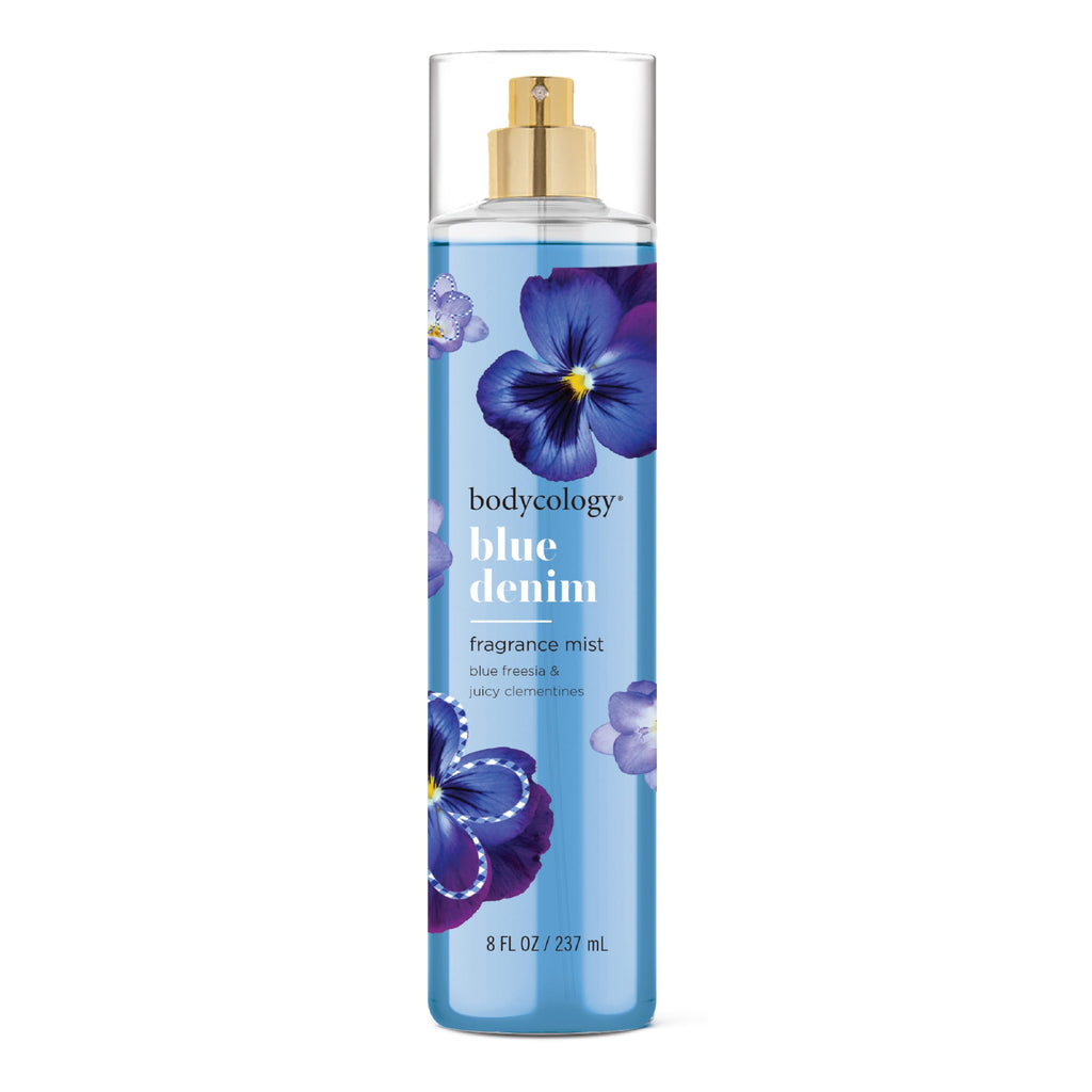 Bodycology Long-Lasting Fragrance Body Mist, Blue Denim, 8 fl oz