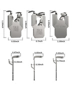 15 25 40 lb Drywall Picture Hangers Claw: 25 Pack Heavy Duty Damage Free Wall Picture Hanging Hooks - Art Mirror Photo Frame Sawtooth Wire D Ring Hanger Kit for Room Office Decor