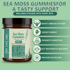 FW ZONE Sea Moss Gummies 16-in-1 with Black Seed Oil, Ashwagandha, 30 Servings, Irish Seamoss Gummies Boosts Immune Support, Wellness and Digestion