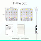 DOMMIA Under Shelf Grow Light,USB LED Panel,Auto Timer,Dimmable,Indoor