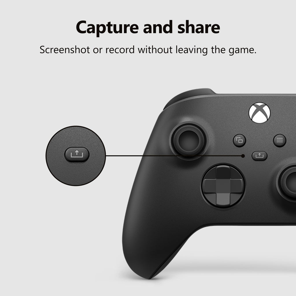 XBOX Wireless Gaming Controller + USB-C Cable | Carbon Black
