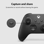 XBOX Wireless Gaming Controller + USB-C Cable | Carbon Black