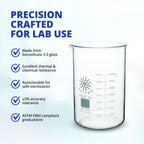 United Scientific™ Borosilicate Glass Beaker, 1000ml, Autoclavable, 1 Each