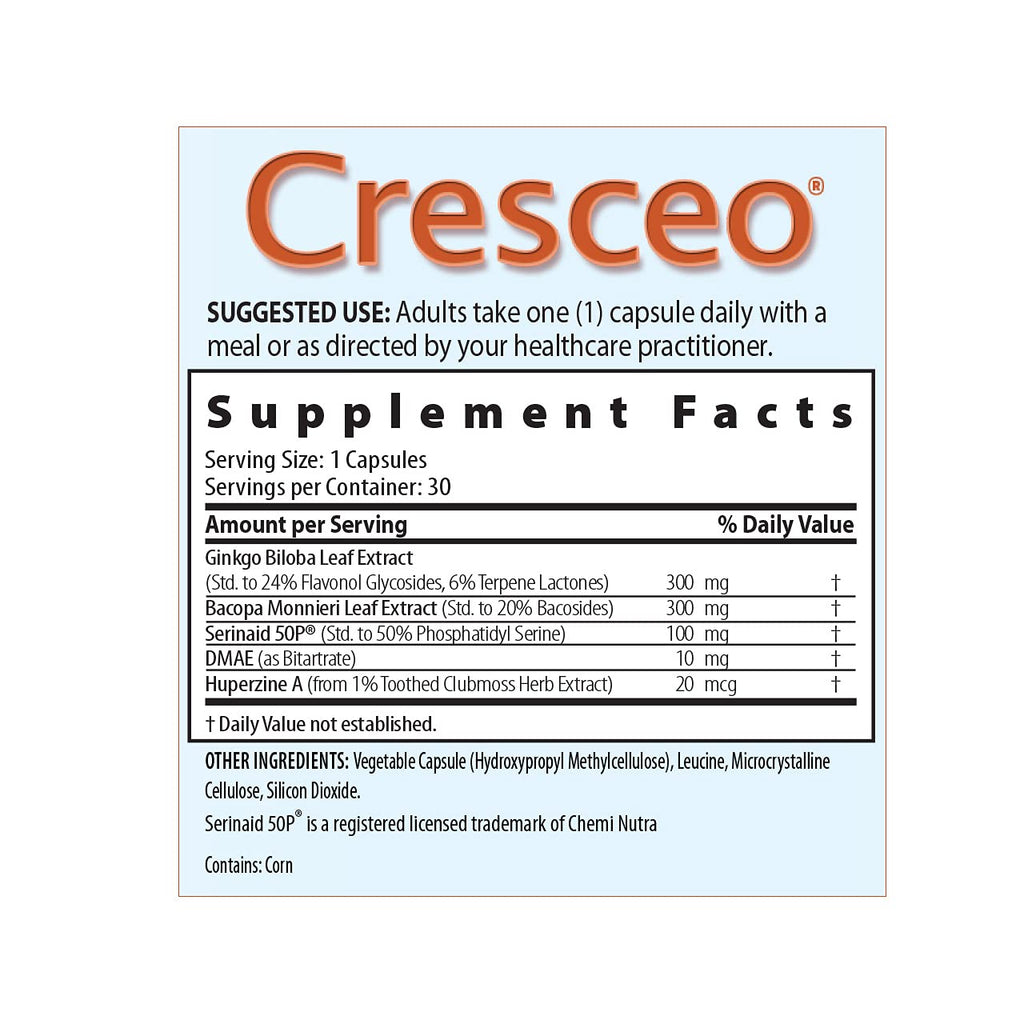 Medix Select Cresceo Brain and Memory Formula (90 Day Supply)