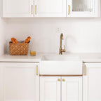 Goldenwarm 20 Pack Brushed Brass Cabinet Knobs Round Gold Drawer Knobs Kitchen Cabinet Handles Solid Zinc Alloy Pulls for Bathroom Dresser Hardware