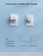 Govee Smart Plug 15A, WiFi Bluetooth Outlets 4 Pack Work with Alexa and Google Assistant, WiFi Plugs with Multiple Timers, Govee Home APP Group Control Remotely, No Hub Required, ETL&FCC Certified