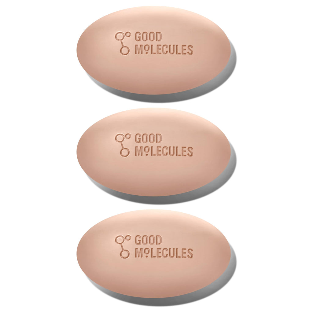 Good Molecules Clarify and Cleanse Bar Pack 3 – 89 g / 3.15 oz Each | Soap Free Face & Body Cleansing Bar with Salicylic Acid (BHA)