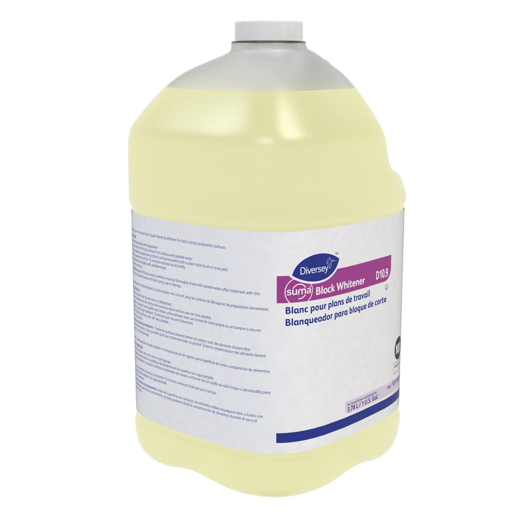 Diversey Suma Block Whitener D10.9, Cutting Board Cleaner, 1 Gal