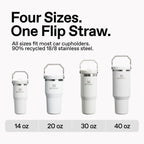 STANLEY IceFlow 2.0 Flip Straw Tumbler, 30 oz, Black 2.0