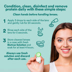 Biotrue Contact Solution, Multi-Purpose Solution with Lens Case, Cleans, Conditions, Hydrates, Disinfects, Removes Protein, Dirt & Debris, Contact Lens Cleaner & Storage, 10 Fl Oz (Pack of 1)