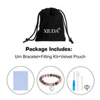 XIUDA Heart Cremation Memorial Urn Bracelet 316L Stainless Steel Keepsake Jewelry Urn Bracelet for Ashes for Women-With Me Always