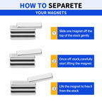Powerful Neodymium Bar Magnets, 300 Pack Heavy Duty Magnet, 10x5x2mm