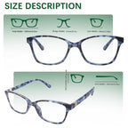STASTEND 4 Pack Progressive Multifocus Reading Glasses for Women Men Spring Hinge Blue Light Blocking Readers (Multicolor-1, 1.75, x)