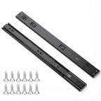 Ravinte 20 Inch Soft Close Drawer Slides 1 Pairs 2 Pack Black Full Extension Ball Bearing Drawer Glide Side Mount