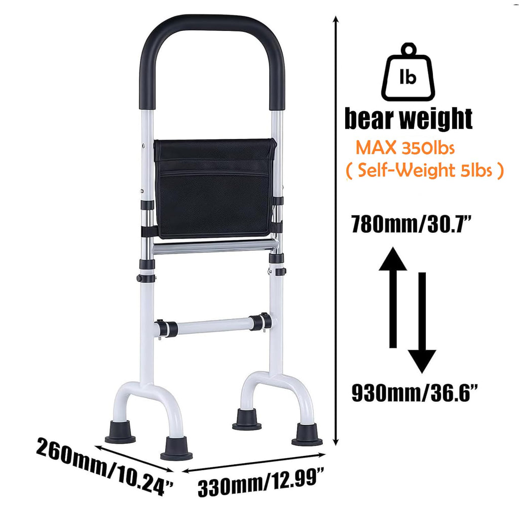 Stand Assist Aid for Elderly; Couch Stand Assist Rail; 4 Prong Canes for Women for Stability; Standing Support for Seniors Tight Spaces; Toilet Safety Rail; Height Adjustable; Weight 5lbs, Bear 350lbs