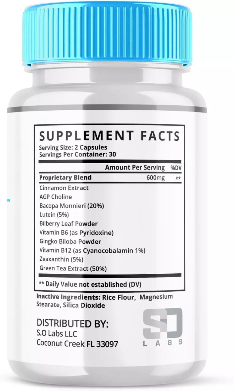 Boost Your Brain&Power: Brain-ol Advanced Memory Formula, 60 Capsules, Helps with Memory, Focus, Daily Cognitive Support, Brain Fog & Wellness