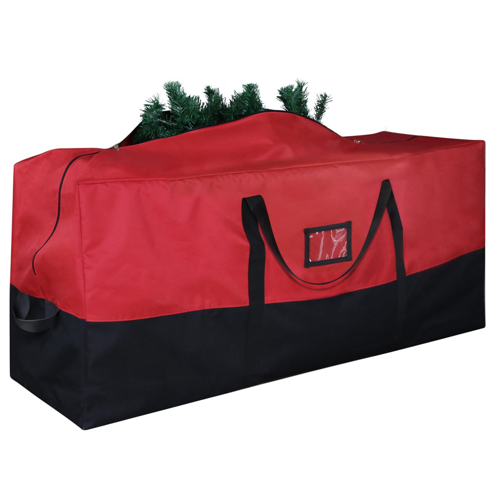 Bstge Christmas Tree Storage Bag, 7.5 ft, 600D Oxford, Red Black