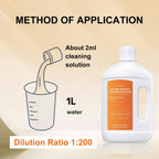 Sweet Orange Scent Floor Cleaning Solution Compatible with Dreame Cleaning Solution, Floor Cleaner for Hardwood Tile Hardfloor, Compatible Robot Vacuums with Mopping and Wet Dry Vacuum (1 Bottle)