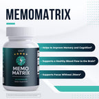 Memo Matrix – B1, B6, B12, Bacopa & Rhodiola – 30 Ct, 1 Month Supply