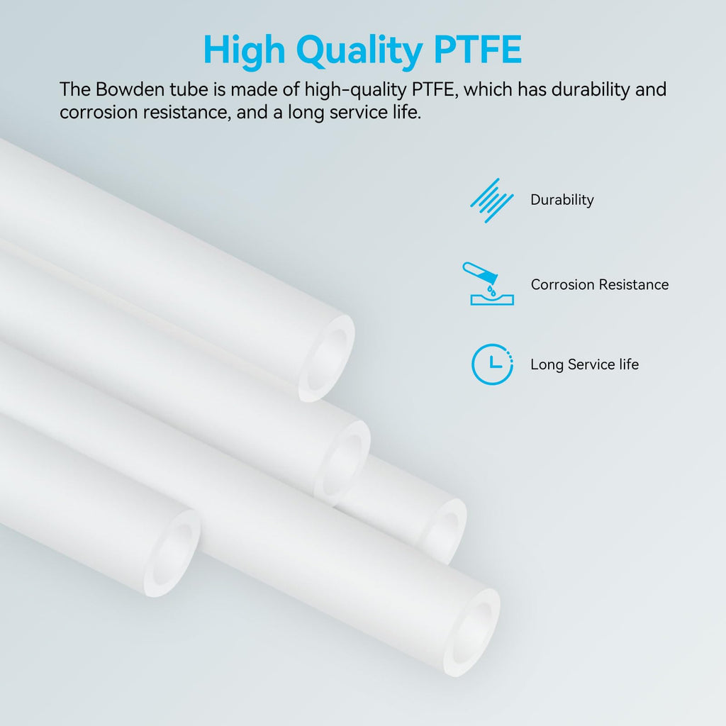 Ultra-Clear Tube for 1.75mm Filament with Cutter for Bambu Lab A1/A1 mini AMS/P2S/P1S/X1C